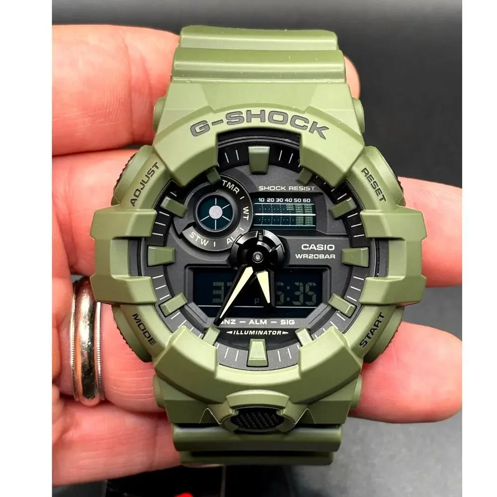 Casio G-Shock GA-700UC-3A Utility Color Olive Green Analog Digital Watch NWT